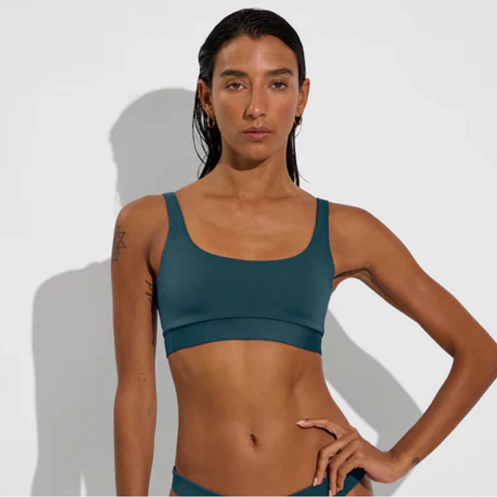 Left on Friday - Double Scoop Top, Deep End (teal)